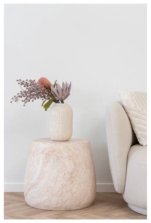 Kamienny okrągły stolik ogrodowy ø 47,5 cm Bonn – House Nordic