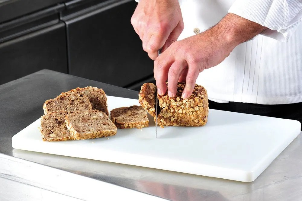 Deska do krojenia zgodna z wymogami HACCP, plastikowa podstawka na żywność