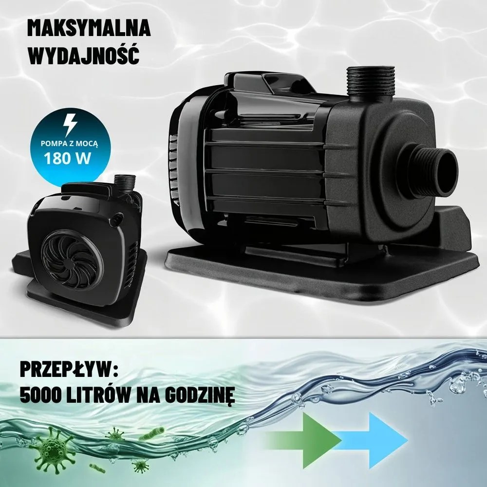 Filtr piaskowy do basenu AQUA z kulami filtrującymi 5 000 l/h, niebieska Monzana