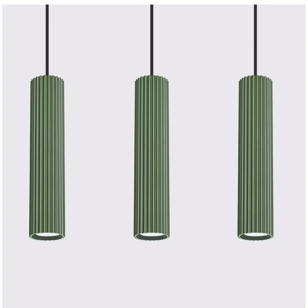 Zielona lampa wisząca Gleam – Sollux