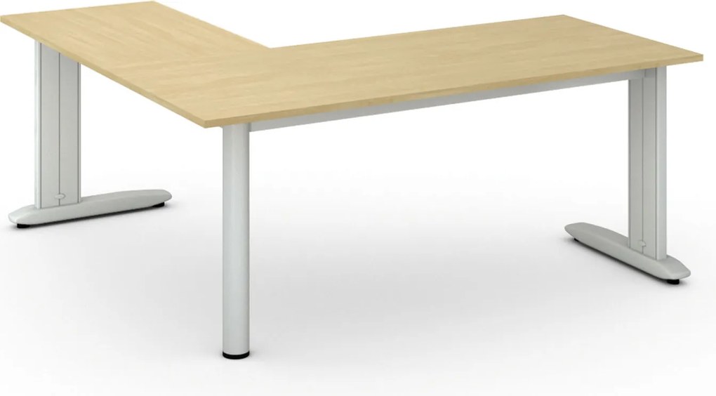 Narożne biurko PRIMO FLEXIBLE, 180x180 cm, brzoza