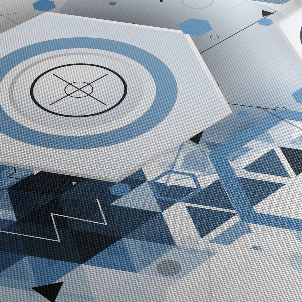 Obraz - Abstrakcja geometryczna (125x70 cm)