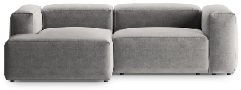 Jasnoszary narożnik (lewostronny/z szezlongiem) Bergamo – Cosmopolitan Design