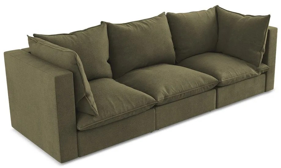 Sofa w kolorze khaki 255 cm Manao – Makamii