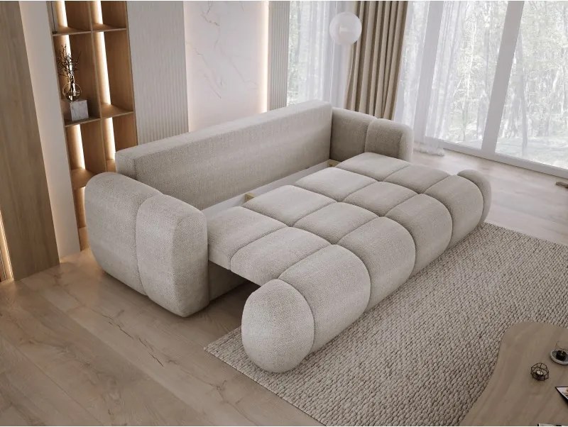 Sofa kanapa BOMO 3 osobowa z funkcją spania i pojemnikiem