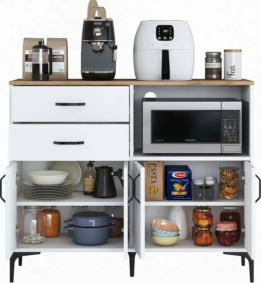 Szafa Jeby Walnut and White