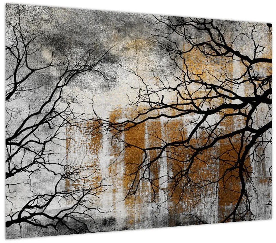 Obraz - Sylwetki drzew (70x50 cm)