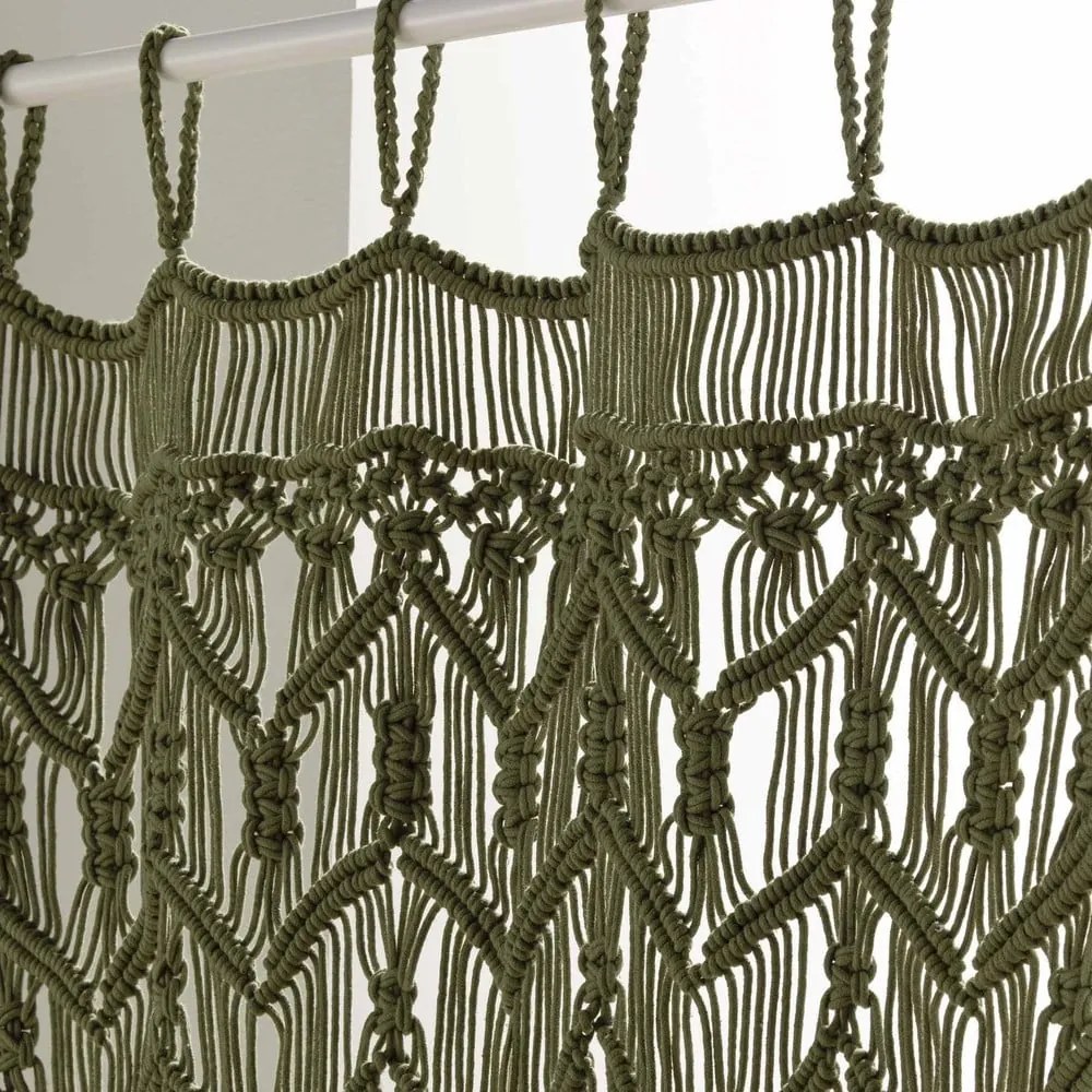 Zasłona na drzwi w kolorze khaki 90x200 cm Macarena – douceur d'intérieur