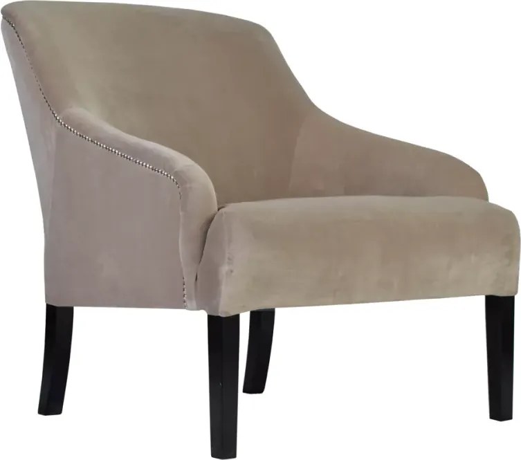 Klubowy fotel Viki w stylu glamour