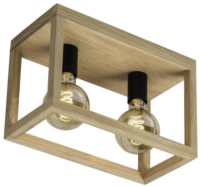 Spot-Light 9154274 - Lampa sufitowa KAGO 2xE27/60W/230V matowy dąb