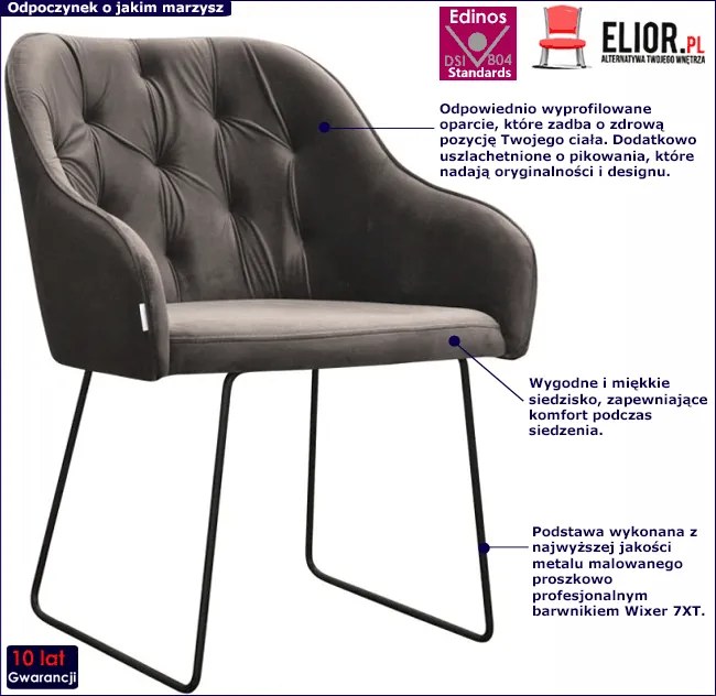 Nowoczesny fotel tapicerowany C5-R35