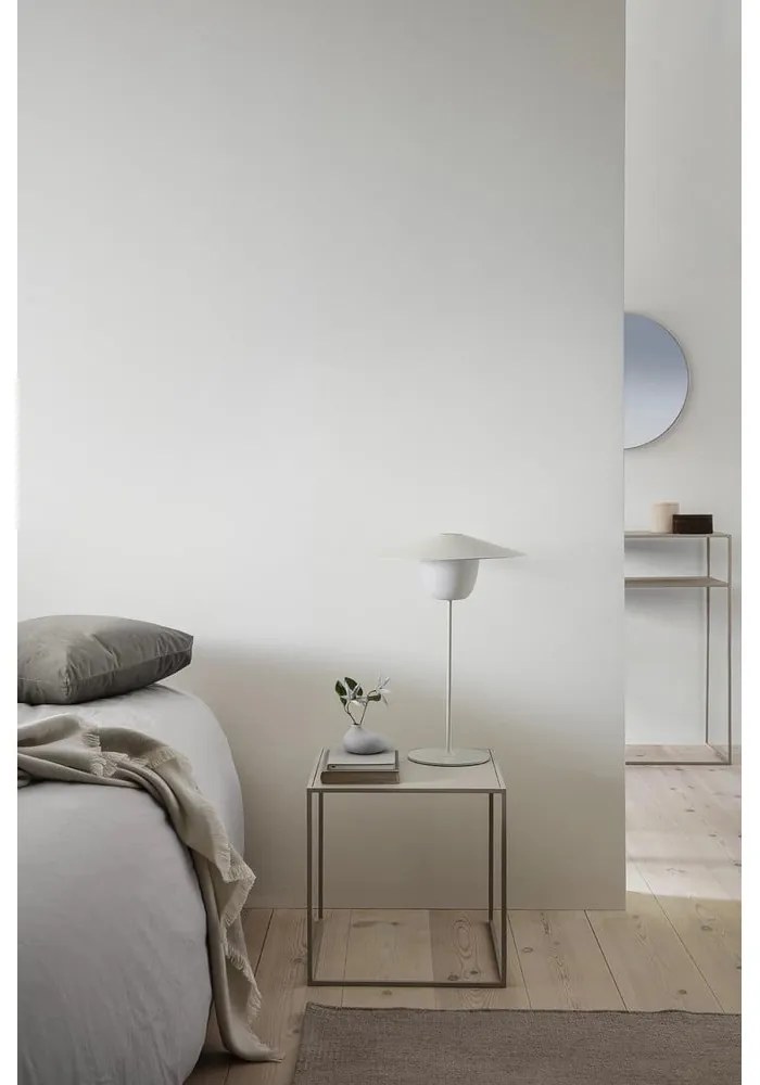 Jasnoszary porcelanowy wazon (wysokość 13 cm) Nona – Blomus