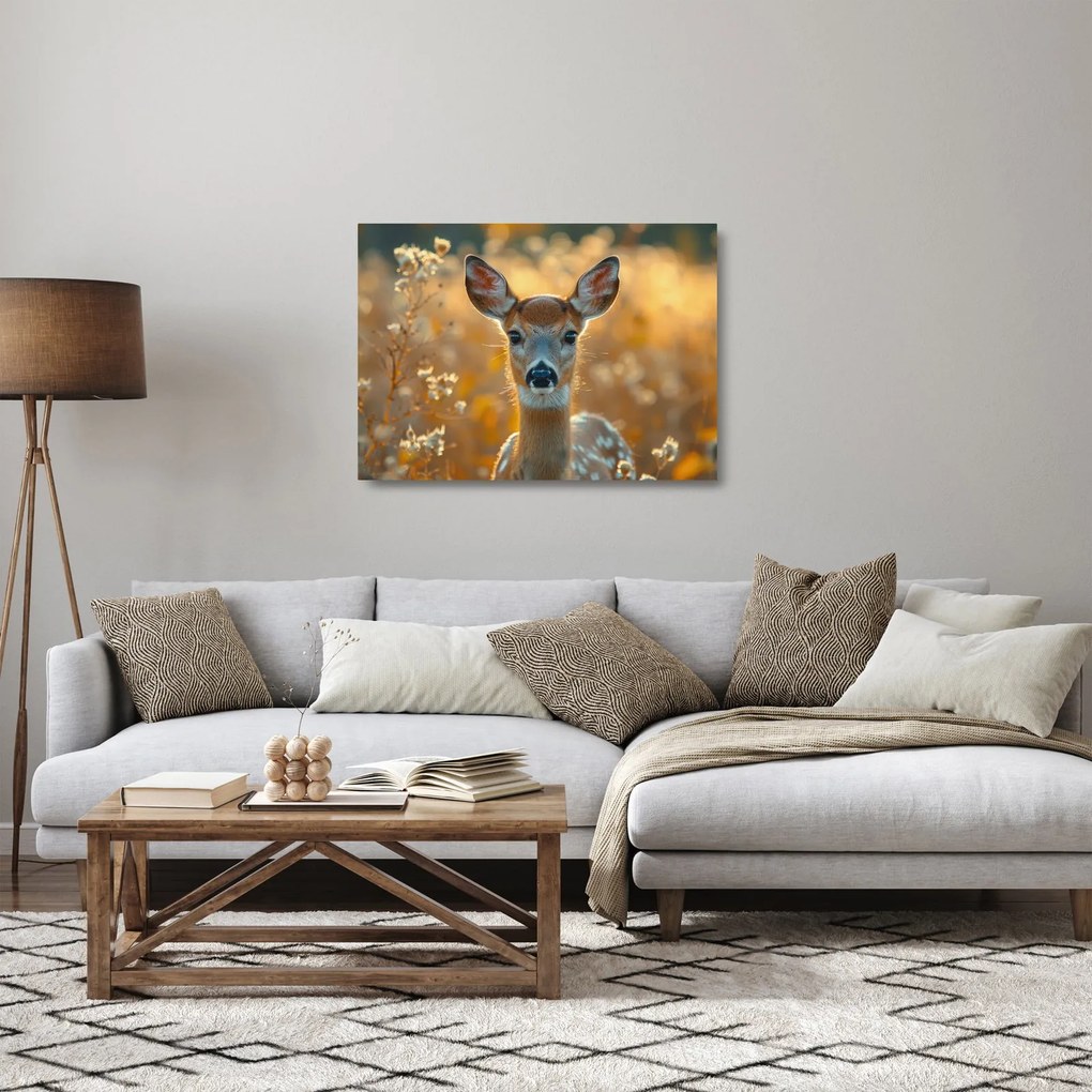 Obraz na szkle - Łania (70x50 cm)
