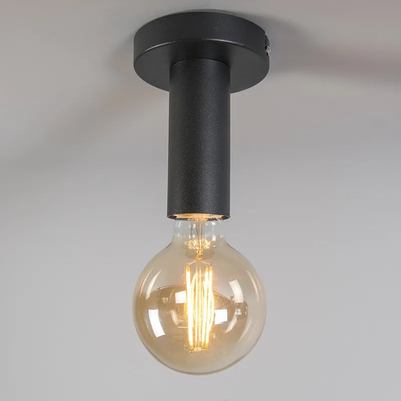 Nowoczesna lampa sufitowa czarna - FacilDesignerski Oswietlenie wewnetrzne