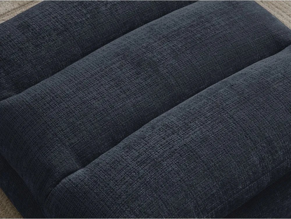 Ciemnoniebieski podnóżek z tkaniny szenilowej Neil – Bobochic Paris