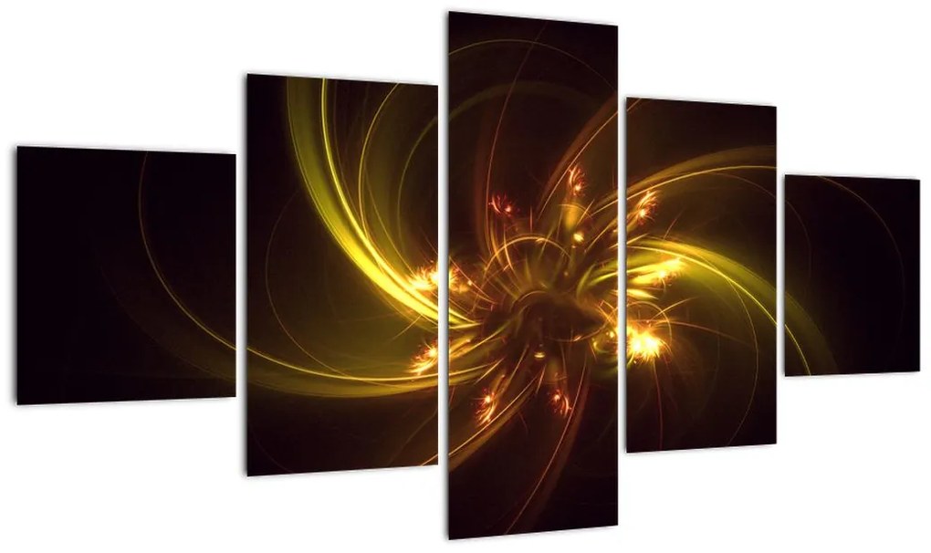 Obraz - abstrakcja śmigieł (125x70 cm)