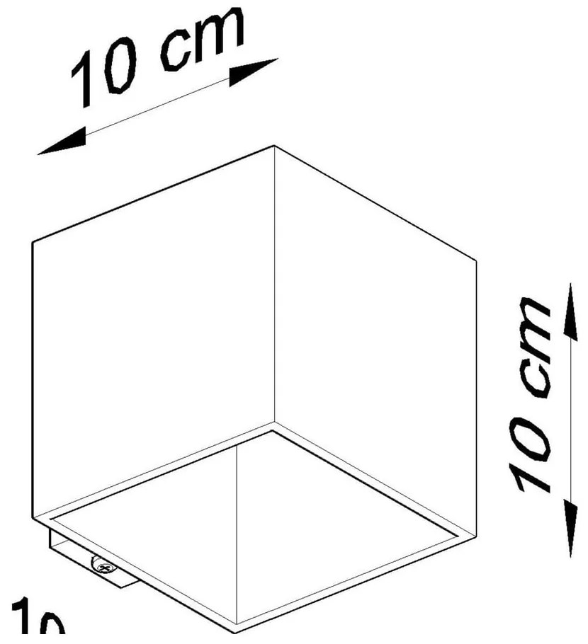 Biały kinkiet Geo – Sollux
