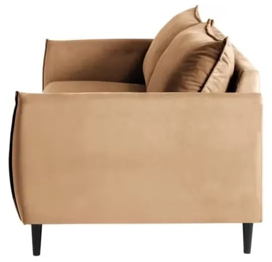 Brązowa aksamitna sofa 203 cm Juli – Ropez