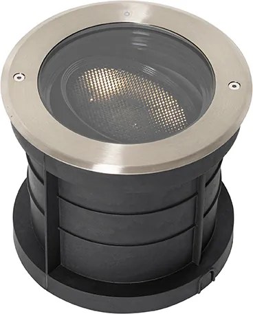 Zewnętrzny reflektor naziemny stalowy AR111 regulowany IP65 - Delux Honey