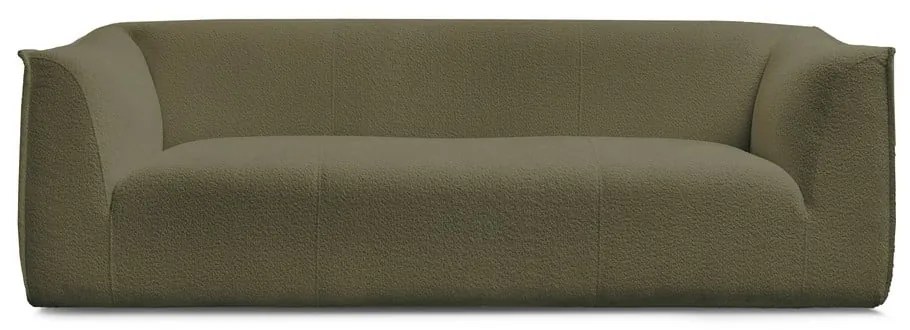 Zielona sofa z materiału bouclé 242 cm Giorgia – Bobochic Paris
