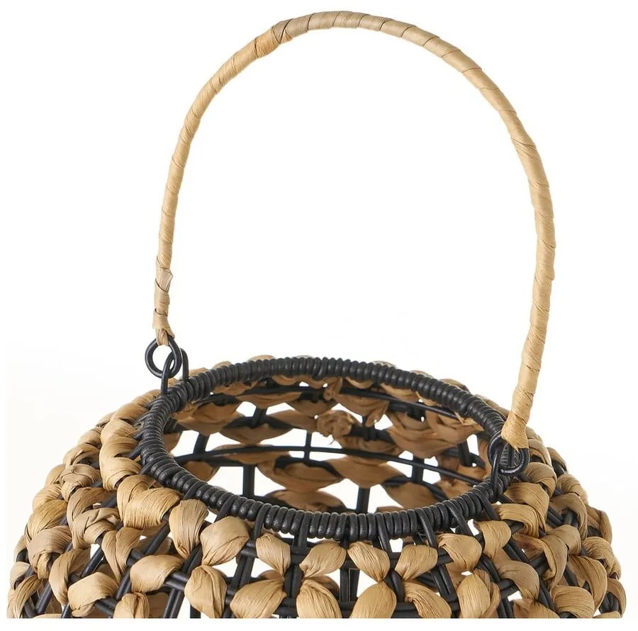 Czarno-naturalna lampa stołowa (wys. 30 cm) – Casa Selección