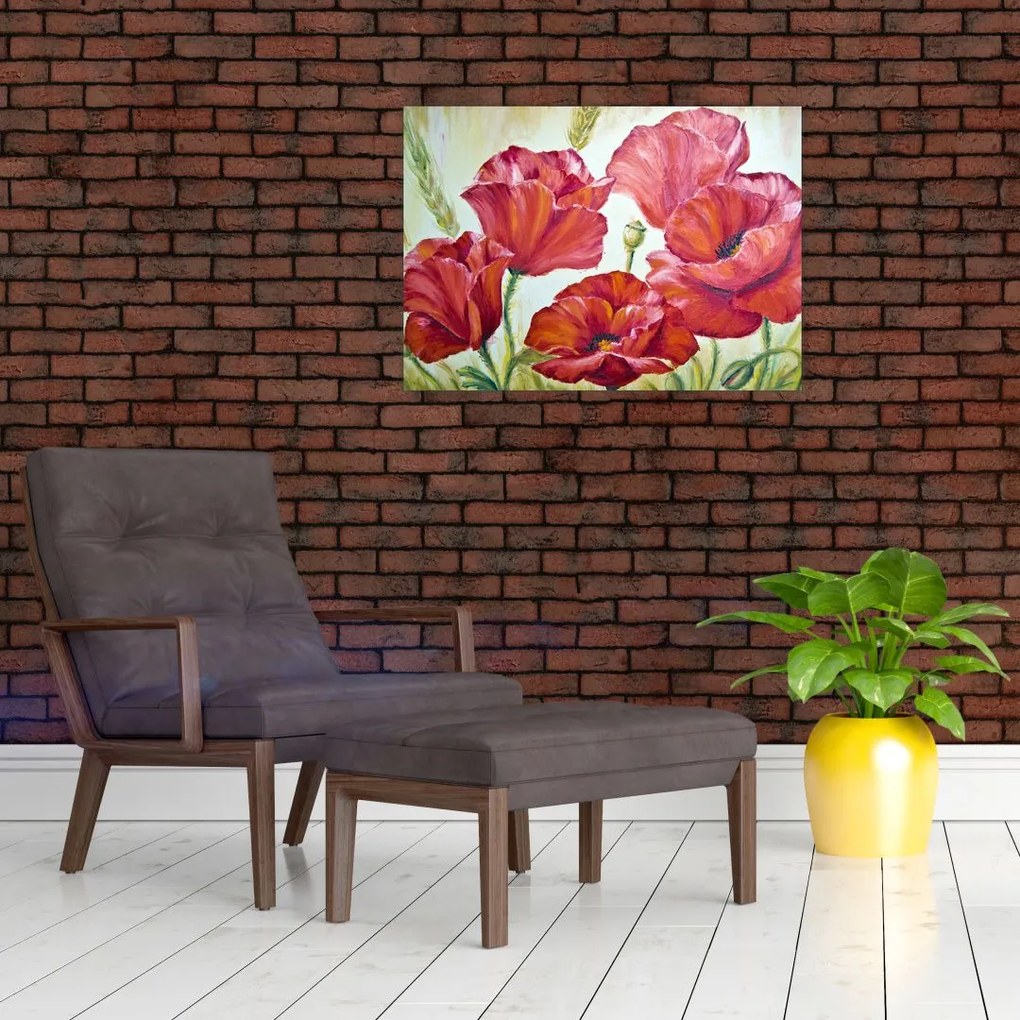 Obraz - Kwiaty maku (70x50 cm)