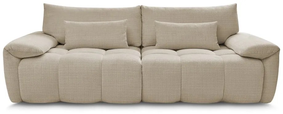 Beżowa sofa z tkaniny szenilowej 264 cm Ivane – Bobochic Paris
