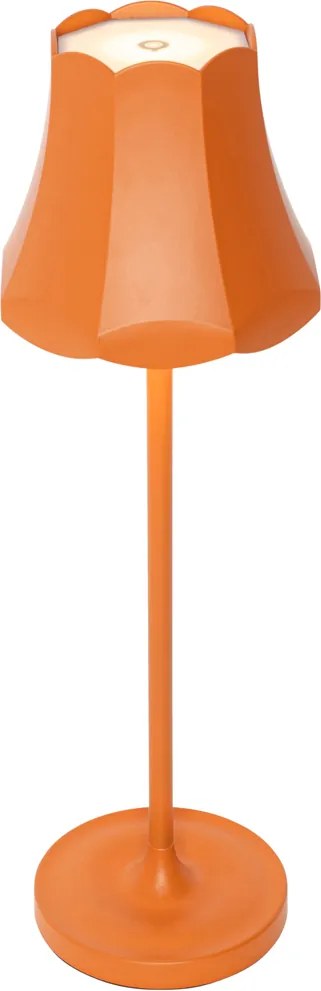 Retro Lampa Stołowa Pomarańczowa Akumulatorowa IP44 - Granny