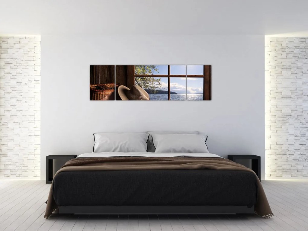Obraz - Rybackie wyposażenie (170x50 cm)