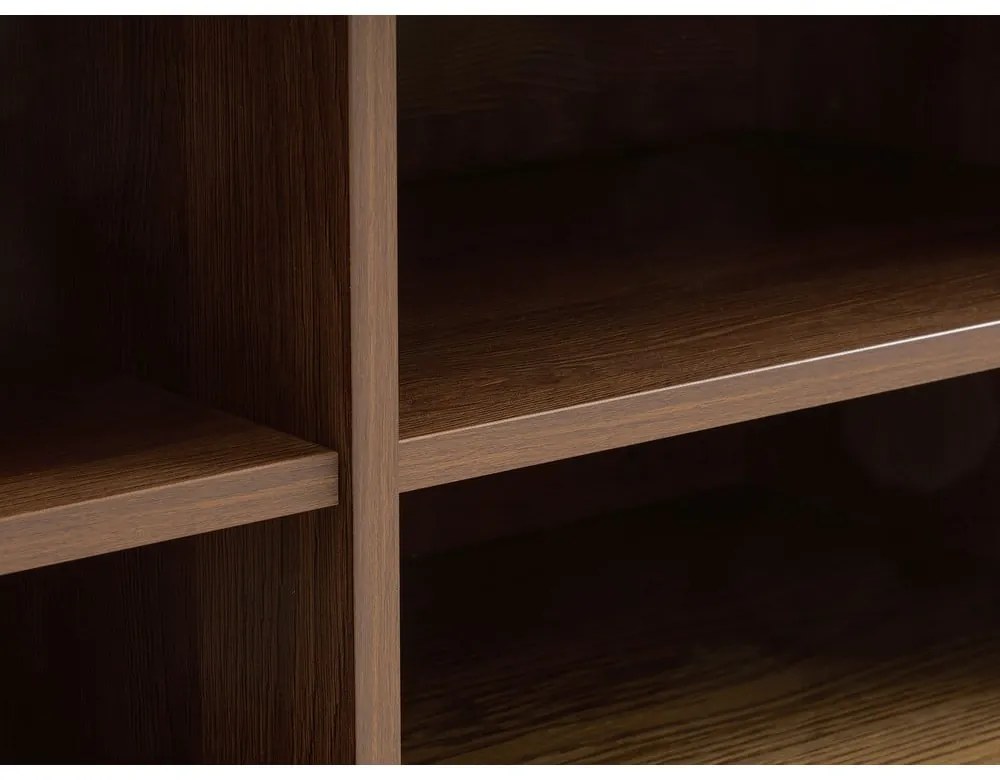 Brązowa szafka pod TV w dekorze dębu 180x56x45 cm Nola – Unique Furniture
