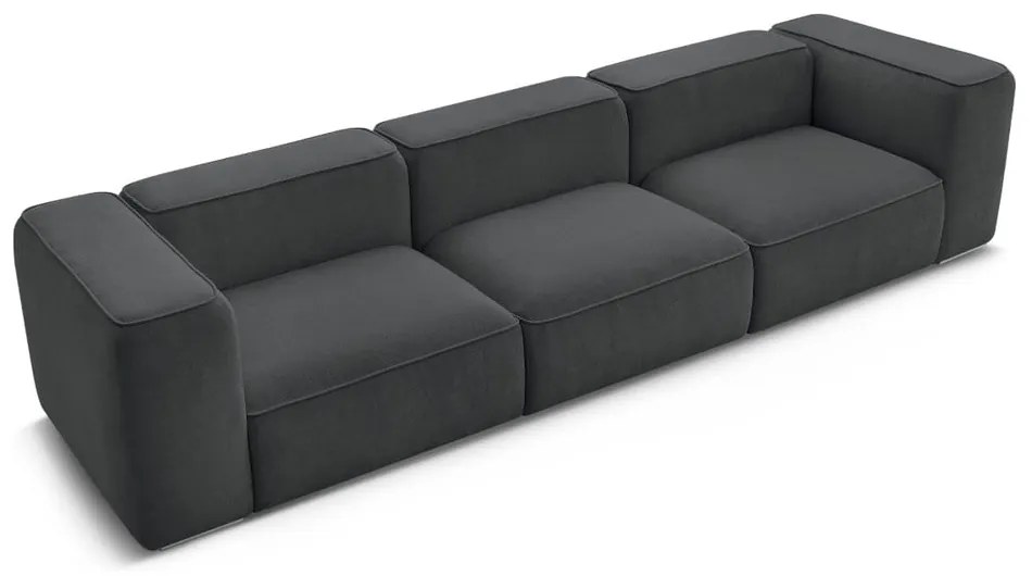 Ciemnoszara sofa 345 cm Zephyr – Bobochic Paris