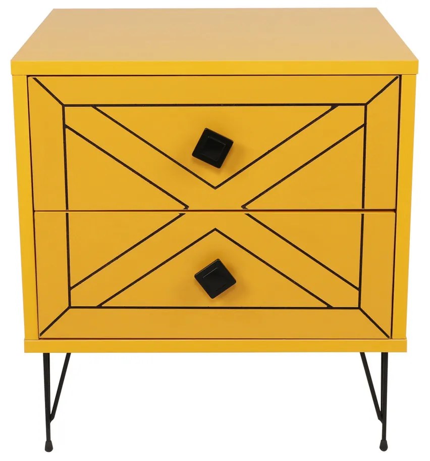 Stolik nocny Luna Yellow