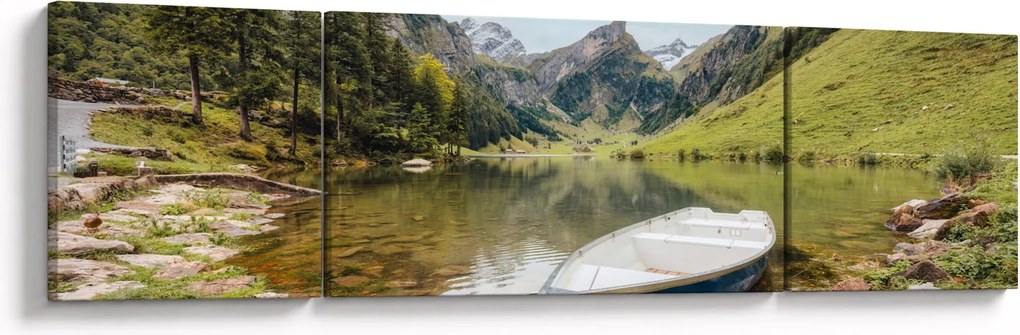 Obraz - Seealpsee, jezioro w Szwajcarii (170x50 cm)