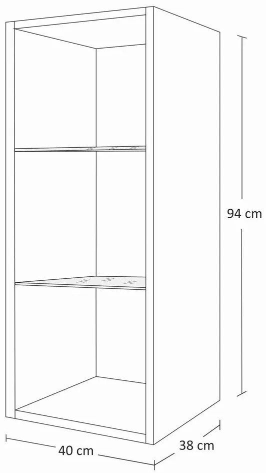 Meblościanka moduły biały połysk Abetti 3X