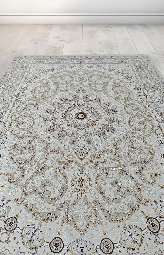 Dywan klasyczny Gold Rozeta beżowo-złoty 240 cm x 330 cm