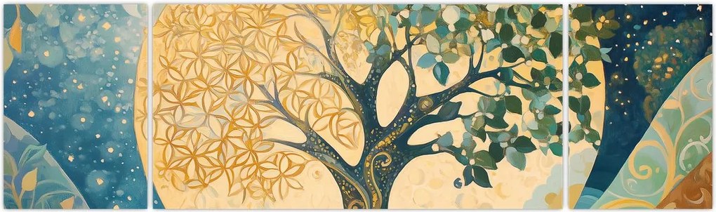 Obraz – Drzewo życia w księżycu (170x50 cm)