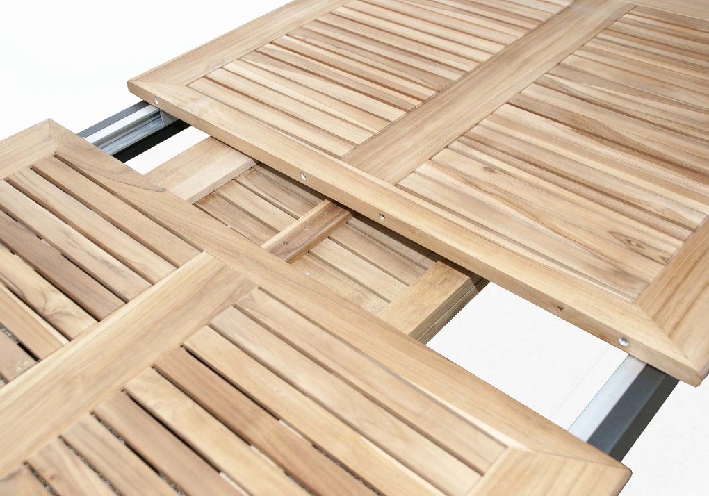 Doppler CONCEPT TEAK ogrodowy zestaw wypoczynkowy 4+1 antracyt