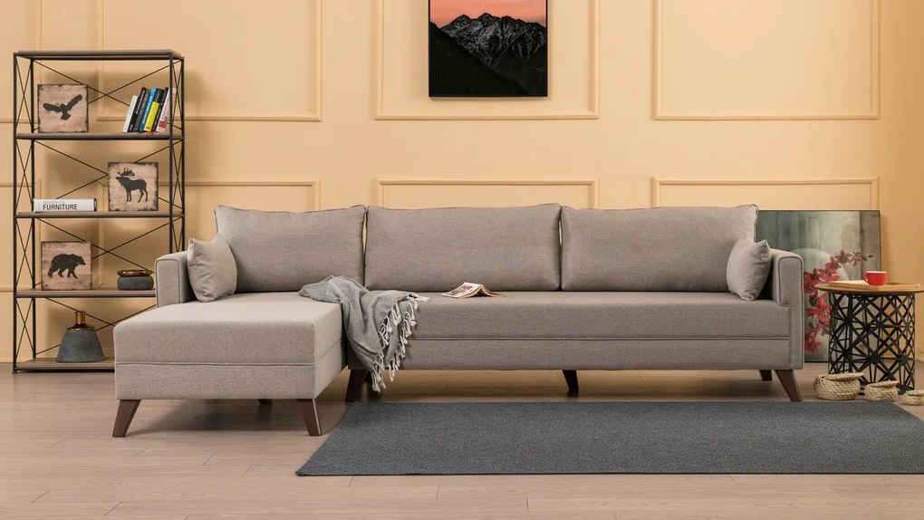 Sofa narożna Bella Narożnik Lewy 1 Kremowy