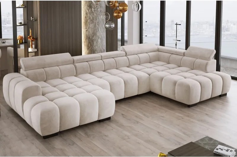 Narożnik BULL XL Prawostronny z elektryczną funkcją regulacji tkanina Salvador 03 WERSAL