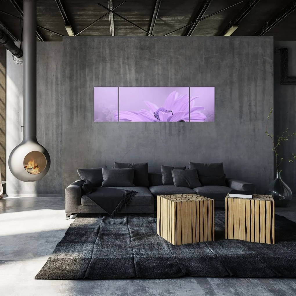 Obraz - Fioletowy kwiat (170x50 cm)