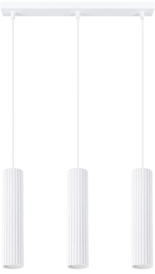 Biała lampa wisząca Gleam – Sollux