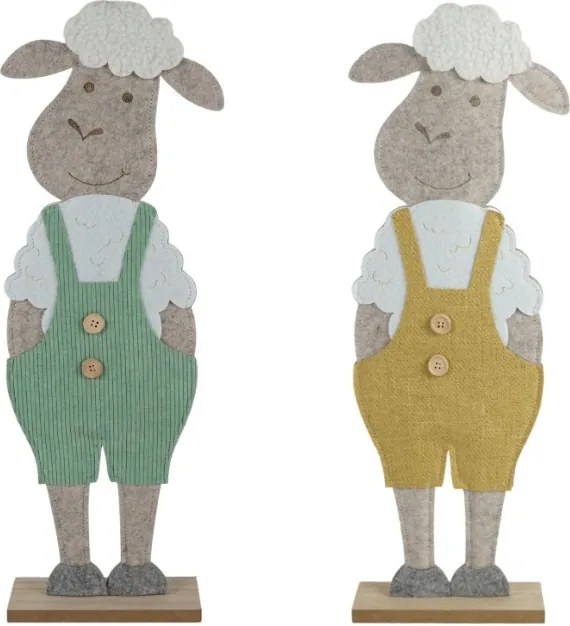 Wielkanocna dekoracja FELT LAMB 50 cm - różne kolory Kolor: Zielony