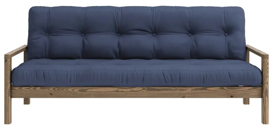 Ciemnoniebieska rozkładana sofa 205 cm Knob – Karup Design