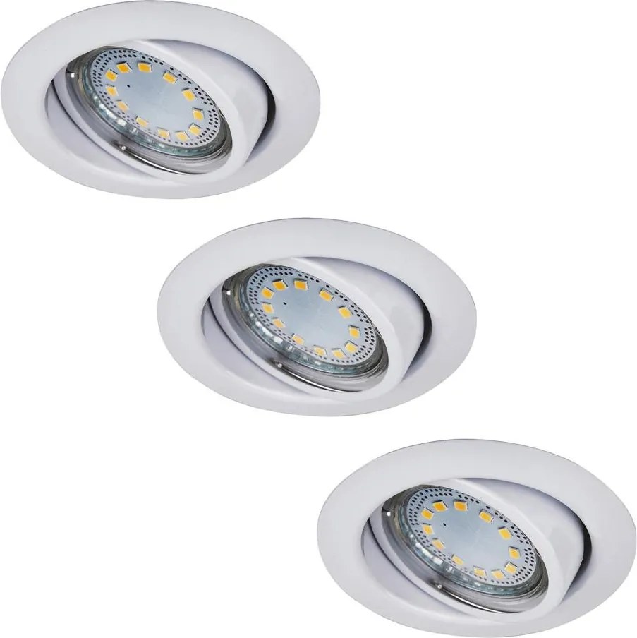 Rabalux 1049 - ZESTAW 3x opraw wpuszczanych LED LITE, 3x GU10-LED/3W/230V