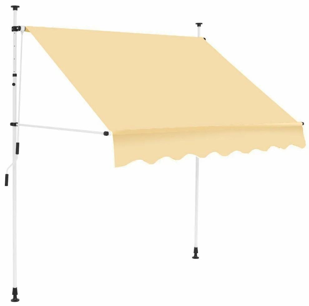 Markiza zwijana, dostępna w kilku wielkościach i kolorach - beżowy, 350x120cm