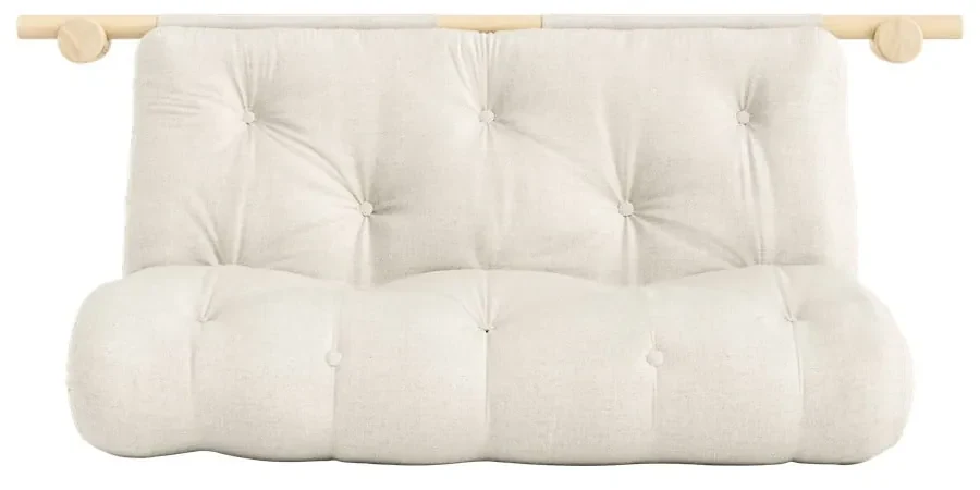Lniana rozkładana sofa w naturalnym kolorze 135 cm Hooked – Karup Design