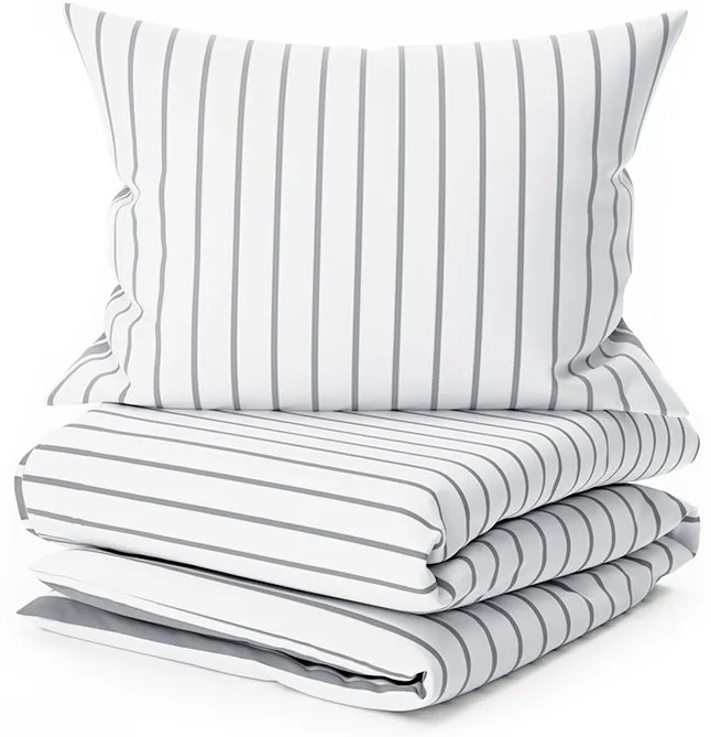 PrzytulneMieszkanie.pl PrzytulneMieszkanie.pl Pościel z bawełny Renforcé CAPRIVI szare z kieszenią hotelową Rozmiar pościeli: 70 x 90 cm | 140 x 200 cm