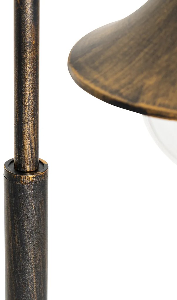 Zewnetrzna Inteligentna lampa zewnętrzna stojąca antyczne złoto 125 cm IP44 z WiFi A60 - Daphne klasyczny/Antyczny Oswietlenie zewnetrzne