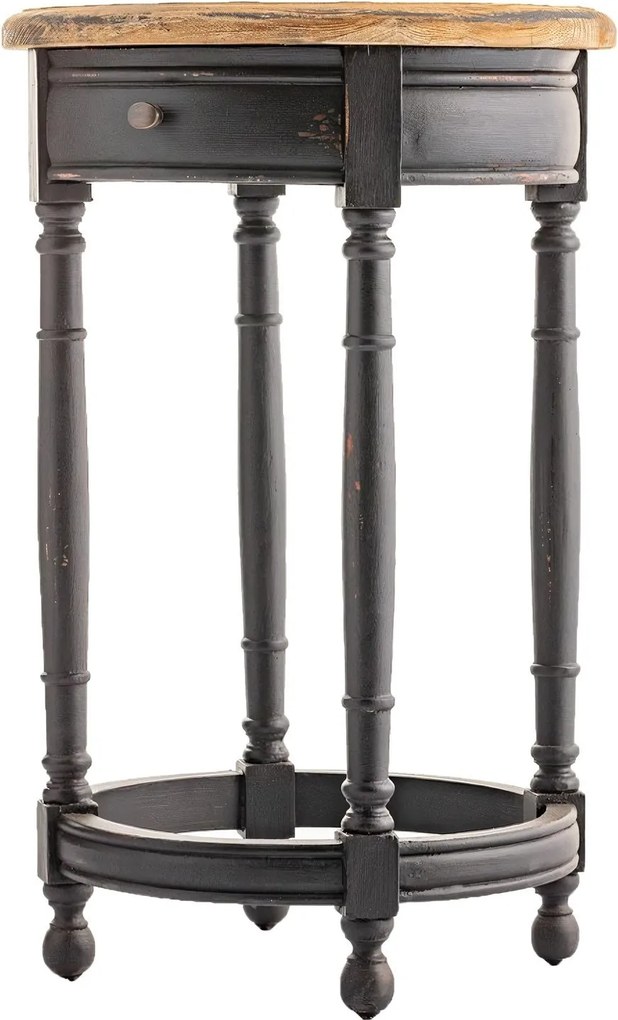 Stolik Margaret 45x72 black&amp;natural