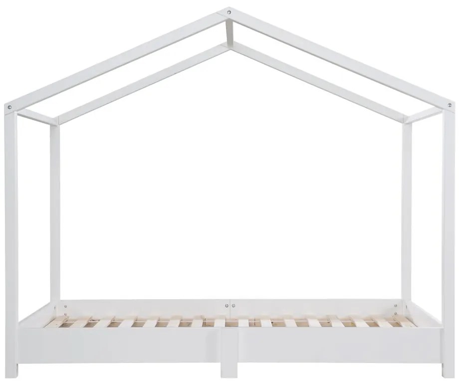Białe łóżko dziecięce w kształcie domku 70x140 cm Montessori – Roba